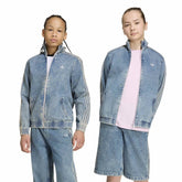 Giacca Denim Ragazzo Adidas Firebird Loose Blu | NonSoloSport