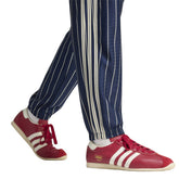 Pantalone Jogger Donna Adidas Pinstripe Firebird Blu Beige | NonSoloSport