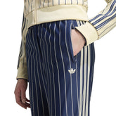 Pantalone Jogger Donna Adidas Pinstripe Firebird Blu Beige | NonSoloSport