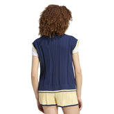 Gilet Donna Adidas Cable Knit Blu Beige | NonSoloSport