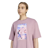 T-Shirt Donna Adidas Secret Paths Rosa | NonSoloSport