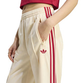 Pantalone Jogger Donna Adidas Firebird Beige Rosso | NonSoloSport