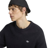 Maglione Uomo Aididas Trefoil Essentials Nero | NonSoloSport