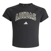 T-Shirt Bambino Adidas Collegiate Nero Bianco | NonSoloSport