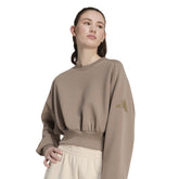 Felpa Donna Adidas Soft Lux Beige | NonSoloSport