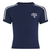 T-Shirt Donna Adidas 3 Stripe Blu Scuro | NonSoloSport