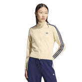 Felpa Donna Adidas Firebird Beige Blu | NonSoloSport