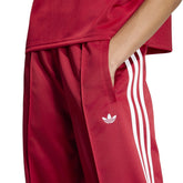 Pantalone Jogger Donna Adidas Satin SST Rosso Bianco | NonSoloSport