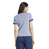 T-Shirt Donna Adidas 3 Stripes Cali Azzurro Blu | NonSoloSport
