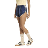 Shorts Donna Adidas Pinstripes Firebird Blu Beige | NonSoloSport