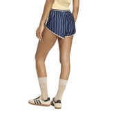 Shorts Donna Adidas Pinstripes Firebird Blu Beige | NonSoloSport
