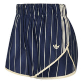 Shorts Donna Adidas Pinstripes Firebird Blu Beige | NonSoloSport