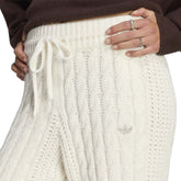 Pantalone Donna Adidas Cable Knit Firebird Beige | NonSoloSport