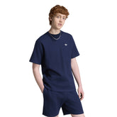 T-Shirt Uomo Adidas Trefoil Essentials Waffle Blu Scuro | NonSoloSport