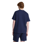 T-Shirt Uomo Adidas Trefoil Essentials Waffle Blu Scuro | NonSoloSport
