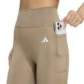 Leggings Donna Adidas Optimé Essentials Marrone | NonSoloSport