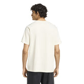 T-Shirt Uomo Adidas Essentials 3 Stripes Bianco Verde | NonSoloSport
