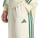 Pantalone Jogger Uomo Adidas Essentials 3 Stripes Bianco Verde | NonSoloSport