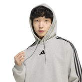 Felpa Uomo Adidas Essentials Grigio Nero | NonSoloSport