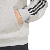 Felpa Uomo Adidas Essentials Grigio Nero | NonSoloSport