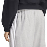 Pantalone Jogger Uomo Adidas Essentials 3 Stripes Grigio Bianco | NonSoloSport