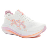 Scarpa da Running Donna Asics Gel-Nimbus 27 Bianco Rosa | NonSoloSport
