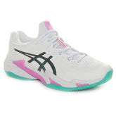 Scarpa da Tennis Uomo Asics Court FF 3 Clay Bianco Rosa Verde | NonSoloSport