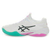 Scarpa da Tennis Uomo Asics Court FF 3 Clay Bianco Rosa Verde | NonSoloSport