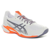 Scarpa da Tennis Uomo Asics Solution Speed FF 3 Clay Bianco Grigio | NonSoloSport