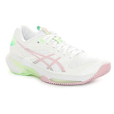 Scarpa da Tennis Donna Asics Solution Speed FF 4 Clay Bianco Rosa | NonSoloSport