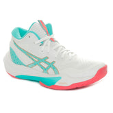 Scarpa da Pallavolo Donna Asics Sky Elite FF MT 3 Bianco Azzurro | NonSoloSport