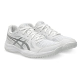 Scarpa da Volley Ragazzo Asics Upcourt 6 GS Bianco Argento | NonSoloSport