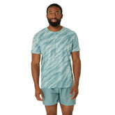 T-Shirt Uomo Asics Core All Over Print Azzurro | NonSoloSport