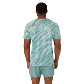 T-Shirt Uomo Asics Core All Over Print Azzurro | NonSoloSport