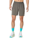 Shorts Uomo Asics Road 2N1 7IN Grigio | NonSoloSport