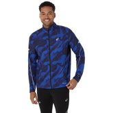 Giacca Uomo Asics Road Lite Show Nero Blu | NonSoloSport