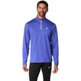 Maglia Uomo Asics Half Zip Winter Blu Cobalto | NonSoloSport