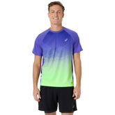 T-Shirt Uomo Asics Road Fade Blu Verde | NonSoloSport