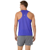 Canotta Uomo Asics Road Fade Singlet Blu Verde | NonSoloSport