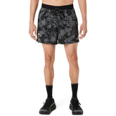 Shorts Uomo Asics Fujitrail All Over Print Nero Grigio | NonSoloSport