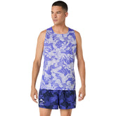 Canotta Uomo Asics Fujitrail Singlet Blu Beige | NonSoloSport