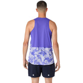 Canotta Uomo Asics Fujitrail Singlet Blu Beige | NonSoloSport