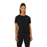 Asics T-Shirt Race Crop Top Donna Nero | NonSoloSport