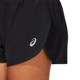 Asics Shorts Core Split Donna Nero | NonSoloSport