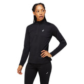 Asics T-Shirt Core Ls 1/2 Zip Winter Donna Nero | NonSoloSport