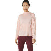 Asics T-Shirt Mook Neck Run Donna Rosa | NonSoloSport