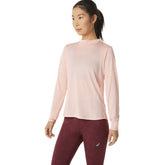 Asics T-Shirt Mook Neck Run Donna Rosa | NonSoloSport