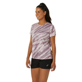 T-Shirt Donna Asics Core All Over Print Rosa | NonSoloSport