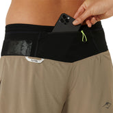 Shorts Donna Asics Fujitrail 2N1 Beige | NonSoloSport