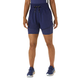 Asics Shorts Nagino 4In Run Donna Blu | NonSoloSport